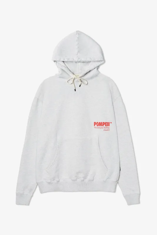 POMPEII LIGHT GREY MELLANGE REGULAR HOODIE sold by Pompeii