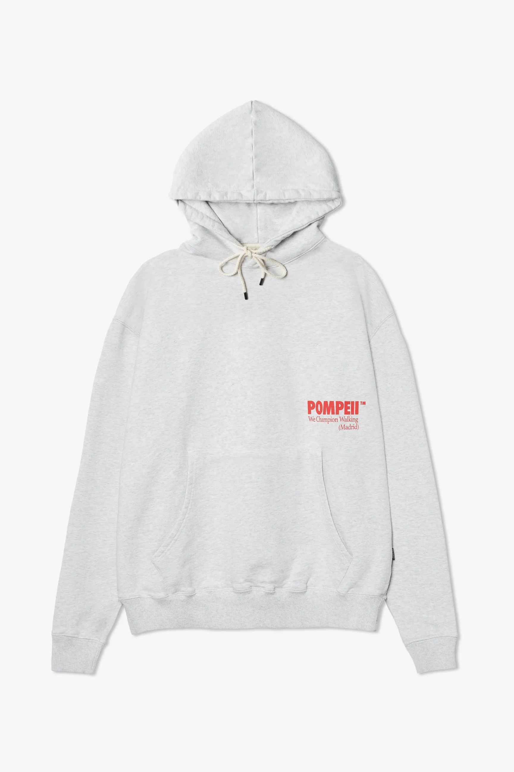 POMPEII LIGHT GREY MELLANGE REGULAR HOODIE sold by Pompeii