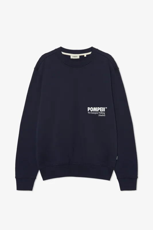 POMPEII NAVY CREW NECK sold by Pompeii