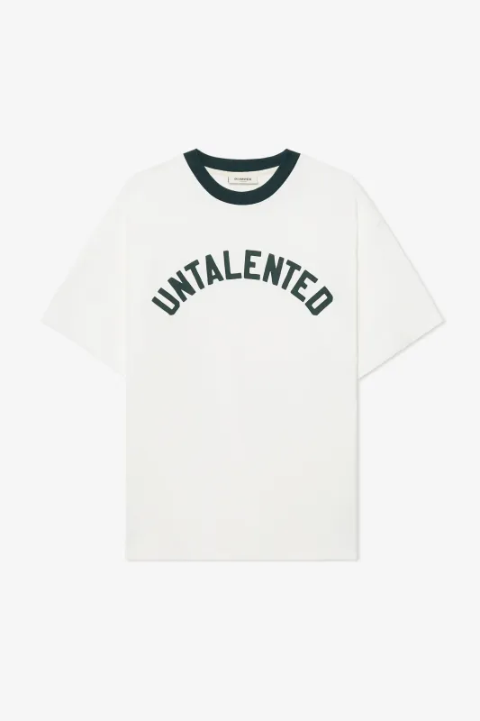 UNTALENTED OFF WHITE BOXY TEE sold by Pompeii