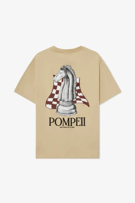 CHESS ALMOND TEE sold by Pompeii