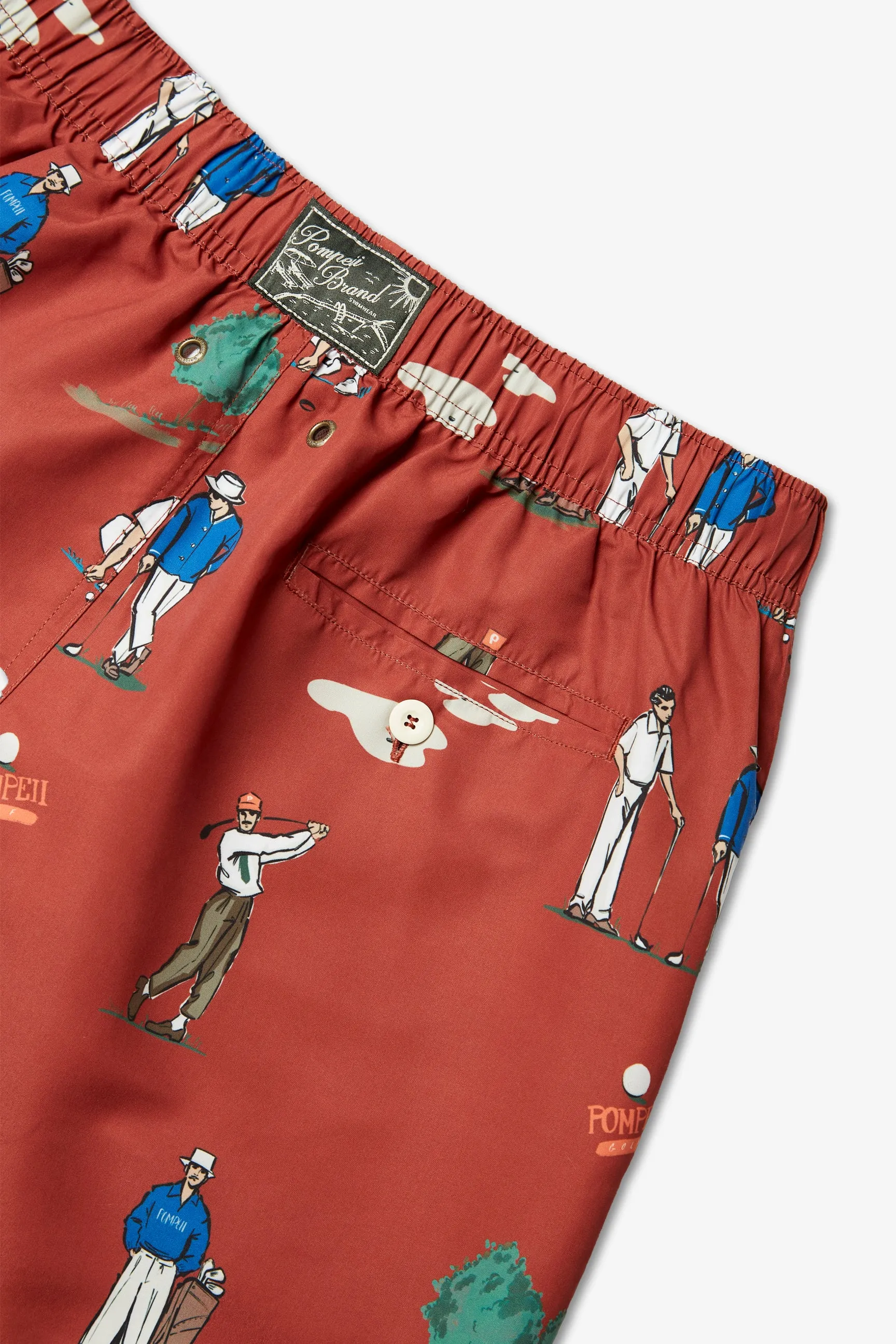 GOLF RUBY RED SWIM TRUNKS sold by Pompeii product image thumbnail 3