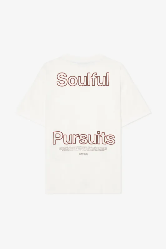 SOULFUL PURSUITS OFF WHITE TEE sold by Pompeii