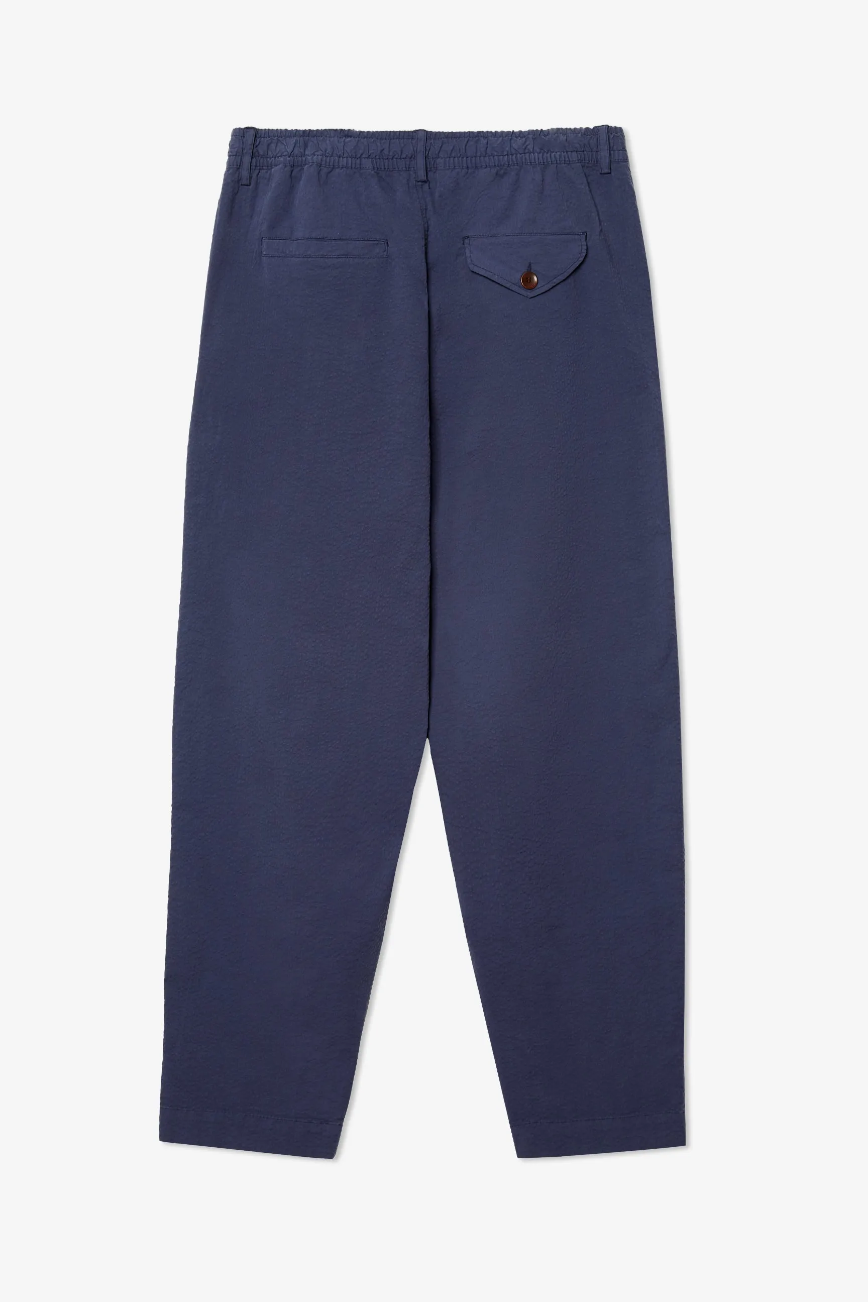 LOOSE NAVY SEERSUCKER TROUSER sold by Pompeii product image thumbnail 2