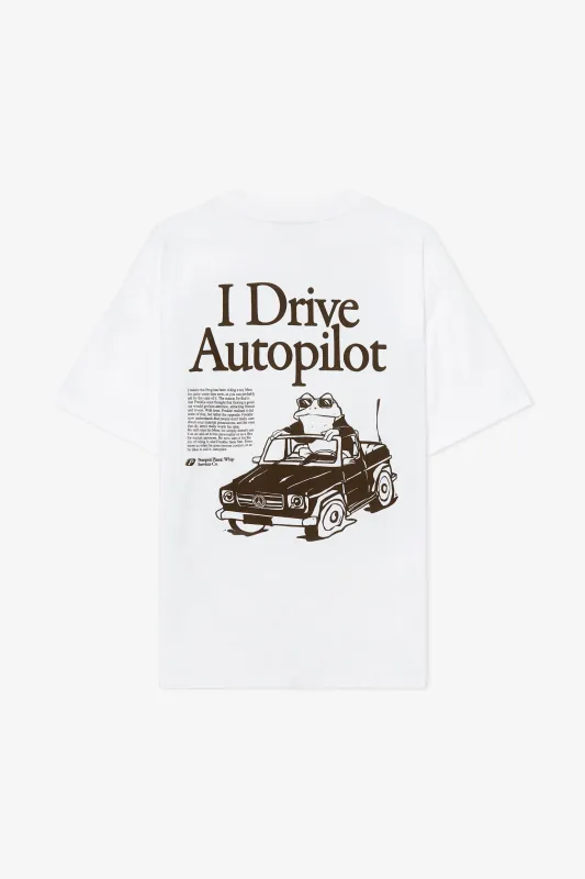 AUTOPILOT WHITE TEE sold by Pompeii