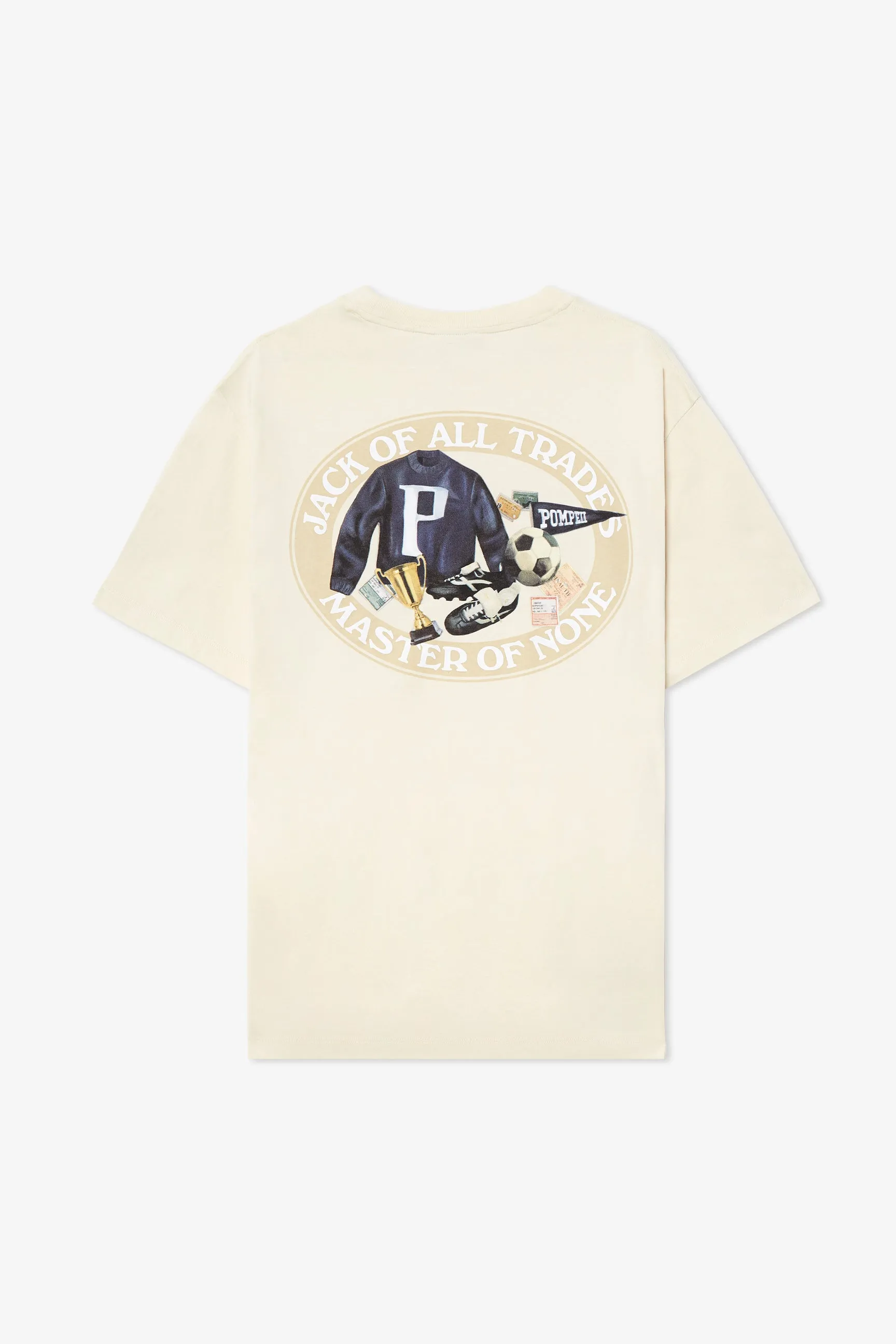 JACK OF ALL TRADES CREAM TEE sold by Pompeii