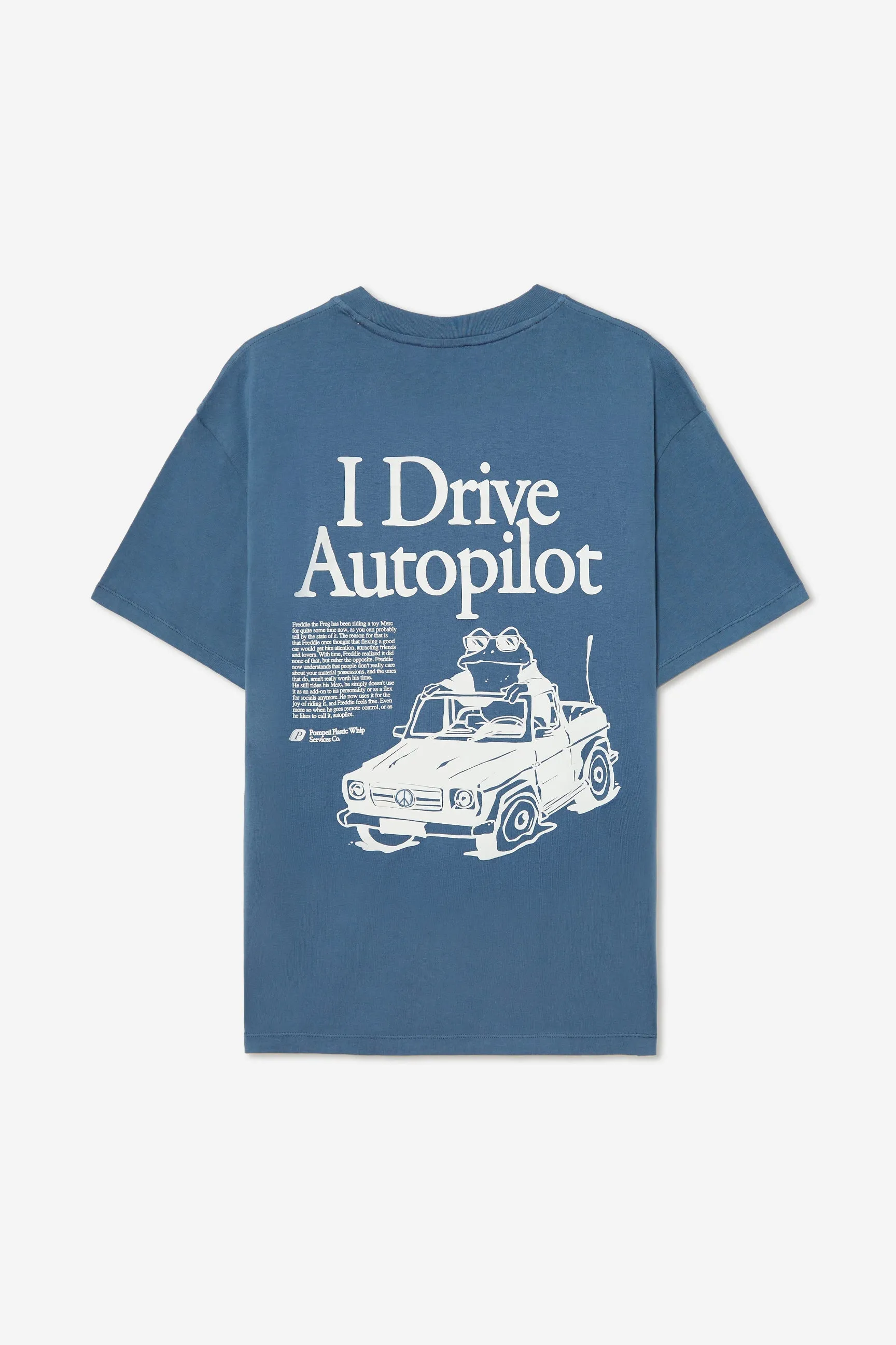 AUTOPILOT STEEL BLUE TEE sold by Pompeii