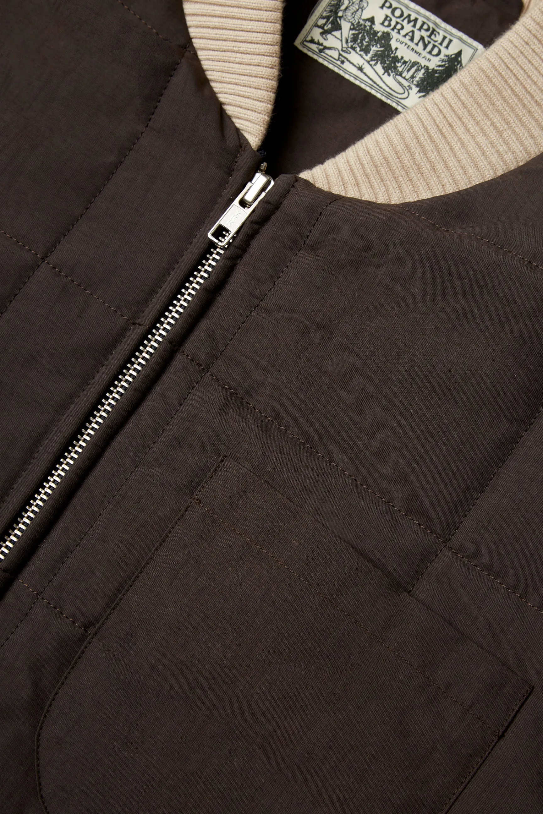 COFFEE PADDED JACKET sold by Pompeii product image thumbnail 4