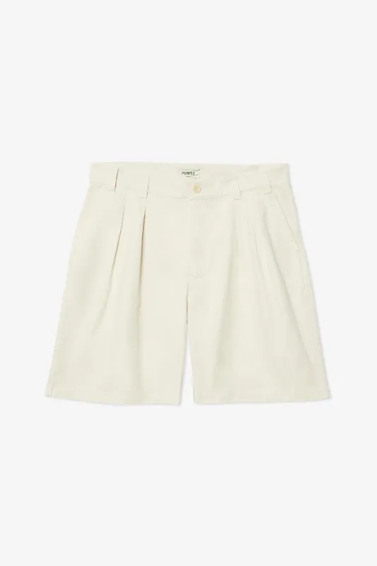 WIDE PLEATED PEARL SHORTS sold by Pompeii