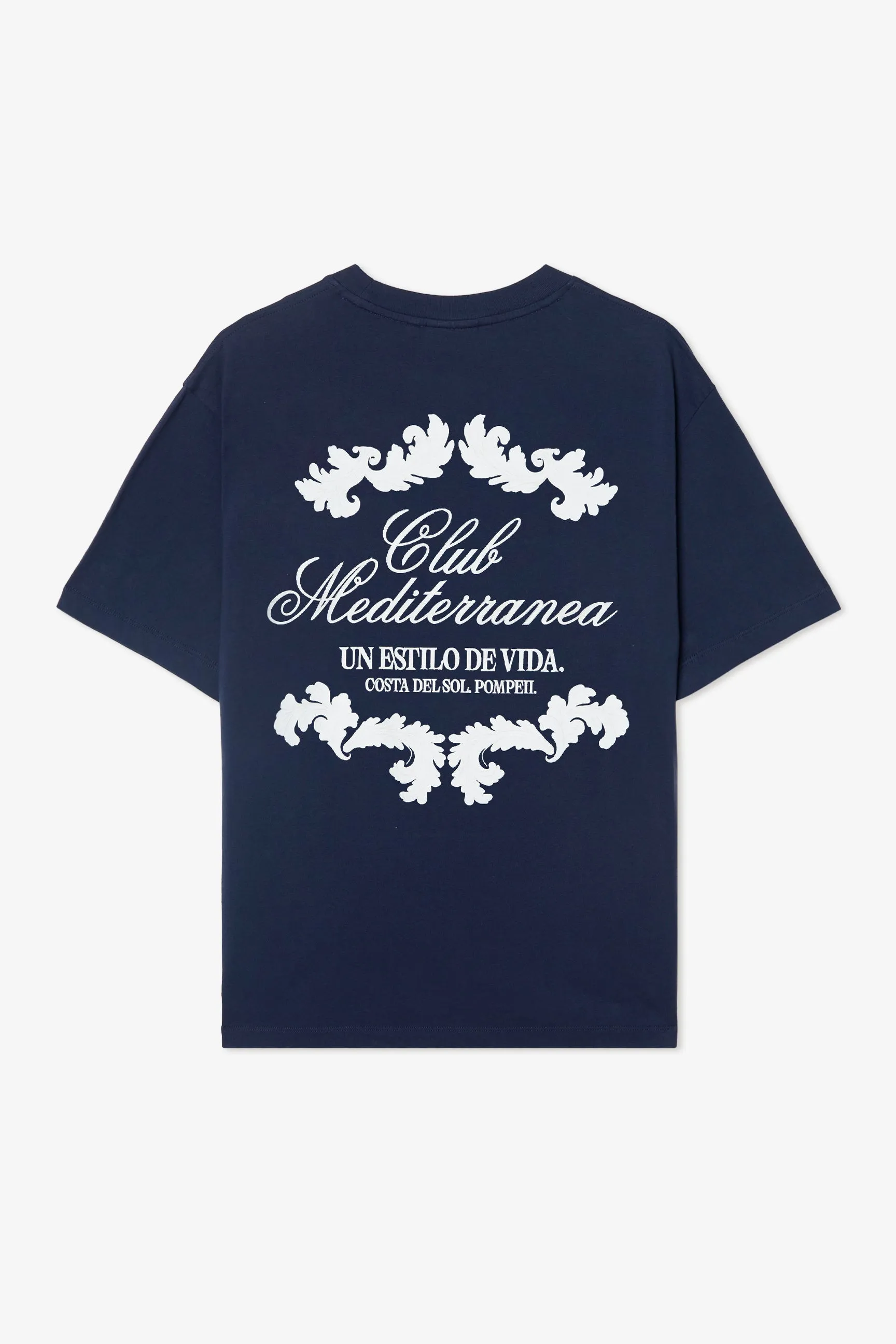 CLUB MEDITERRANEA NAVY BOXY TEE sold by Pompeii