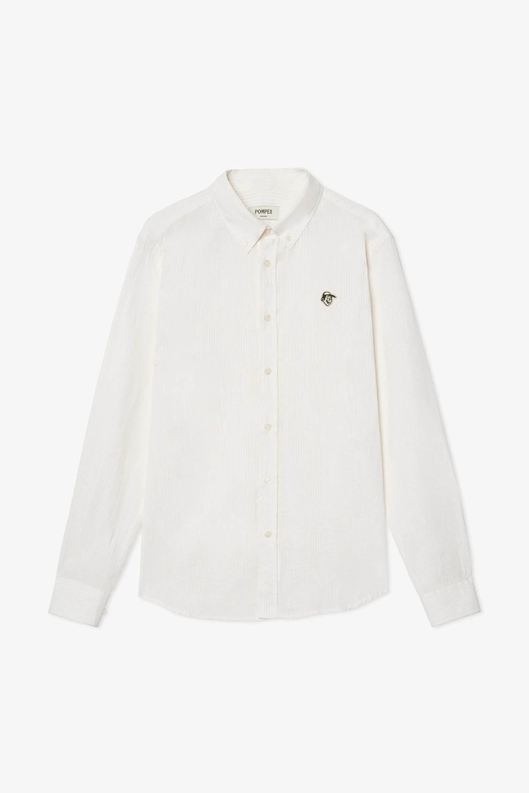 EMILIO SEERSUCKER OAT SHIRT sold by Pompeii