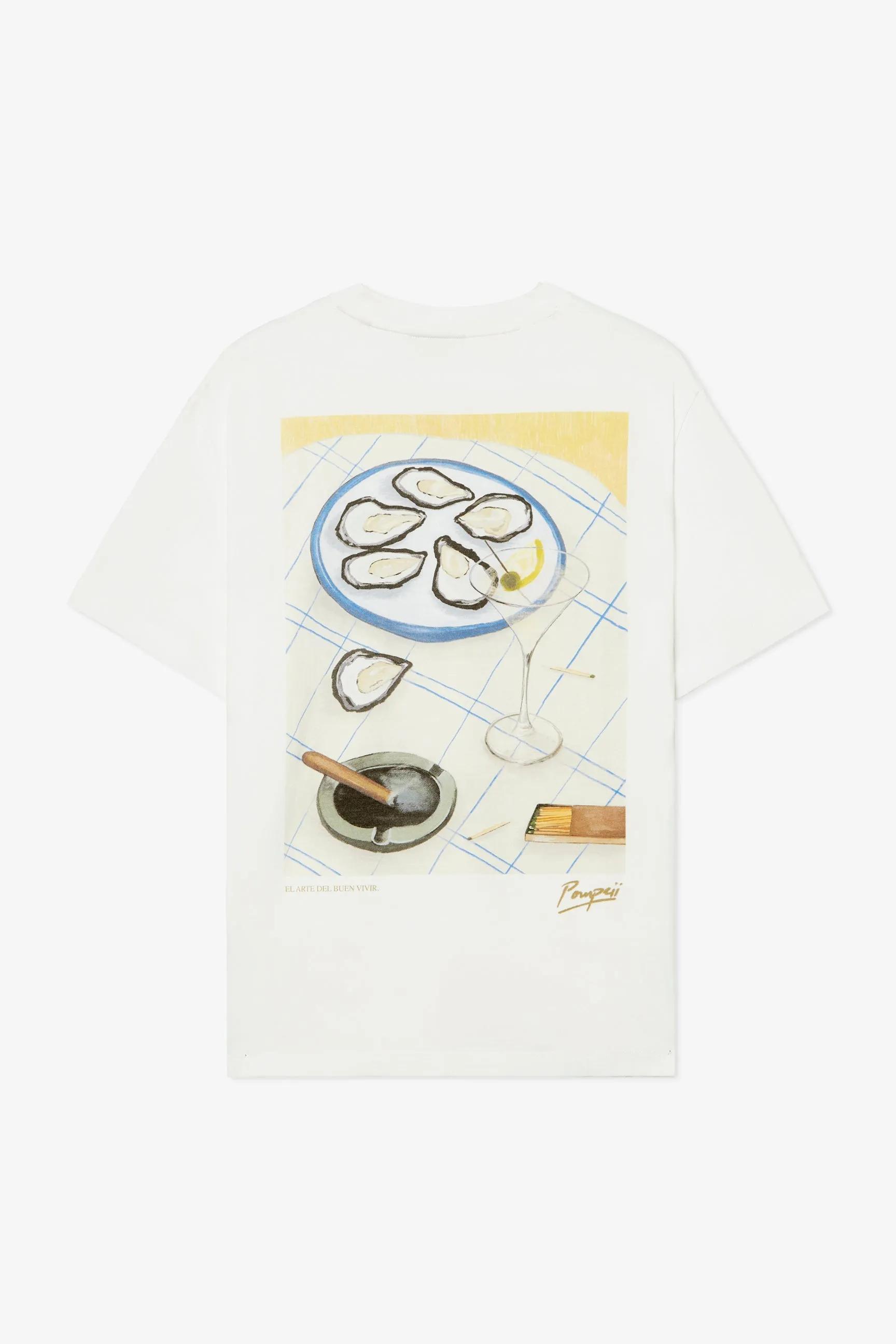 ART OF GOOD LIVING CREAM TEE sold by Pompeii