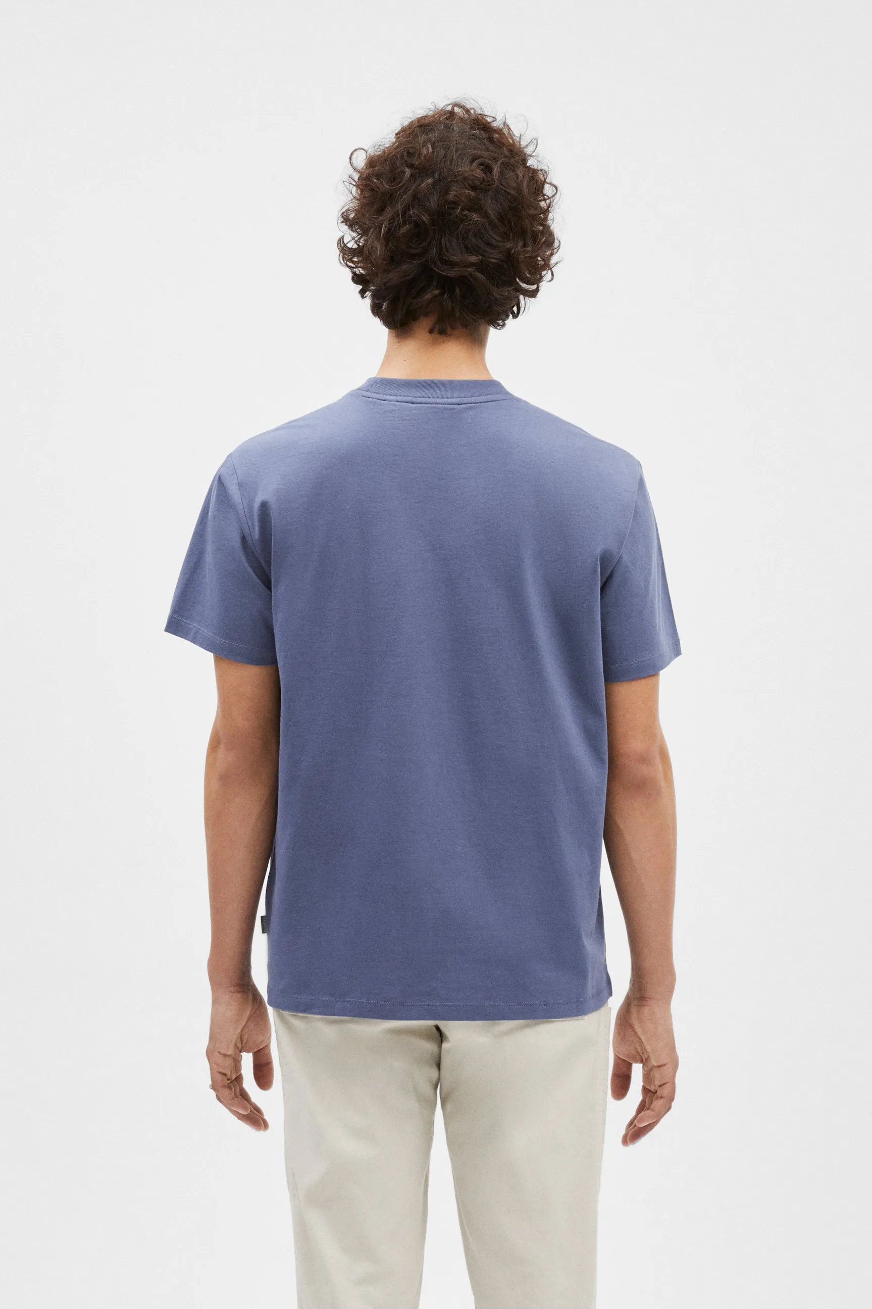 SLATE BLUE SUN BATHING EMILIO GRAPHIC TEE sold by Pompeii product image thumbnail 3