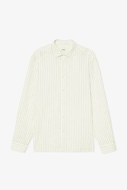 RETRO SEERSUCKER STRIPES SHIRT sold by Pompeii