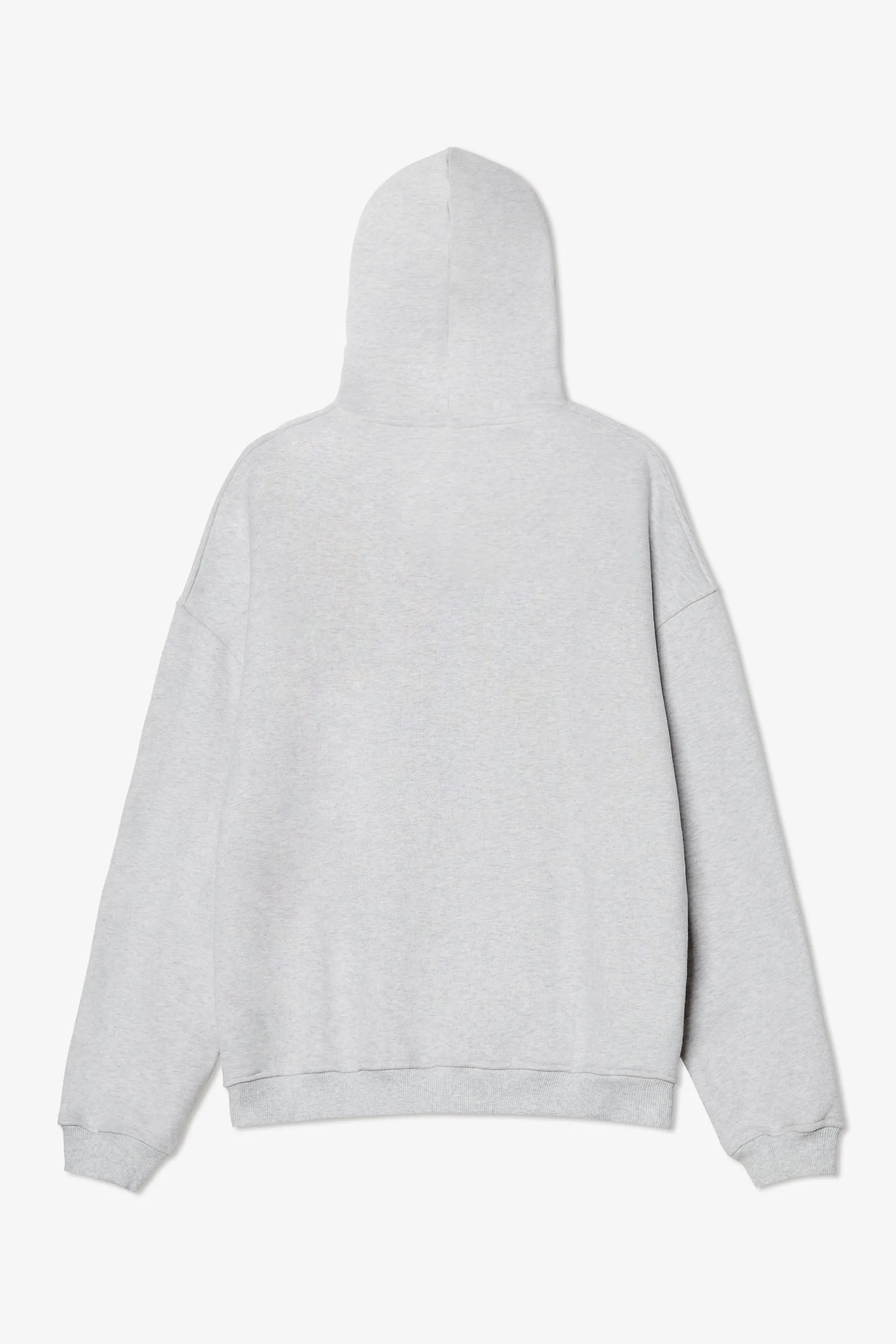 LIGHT GREY MÉLANGE ZIPPED HOODIE sold by Pompeii product image thumbnail 2