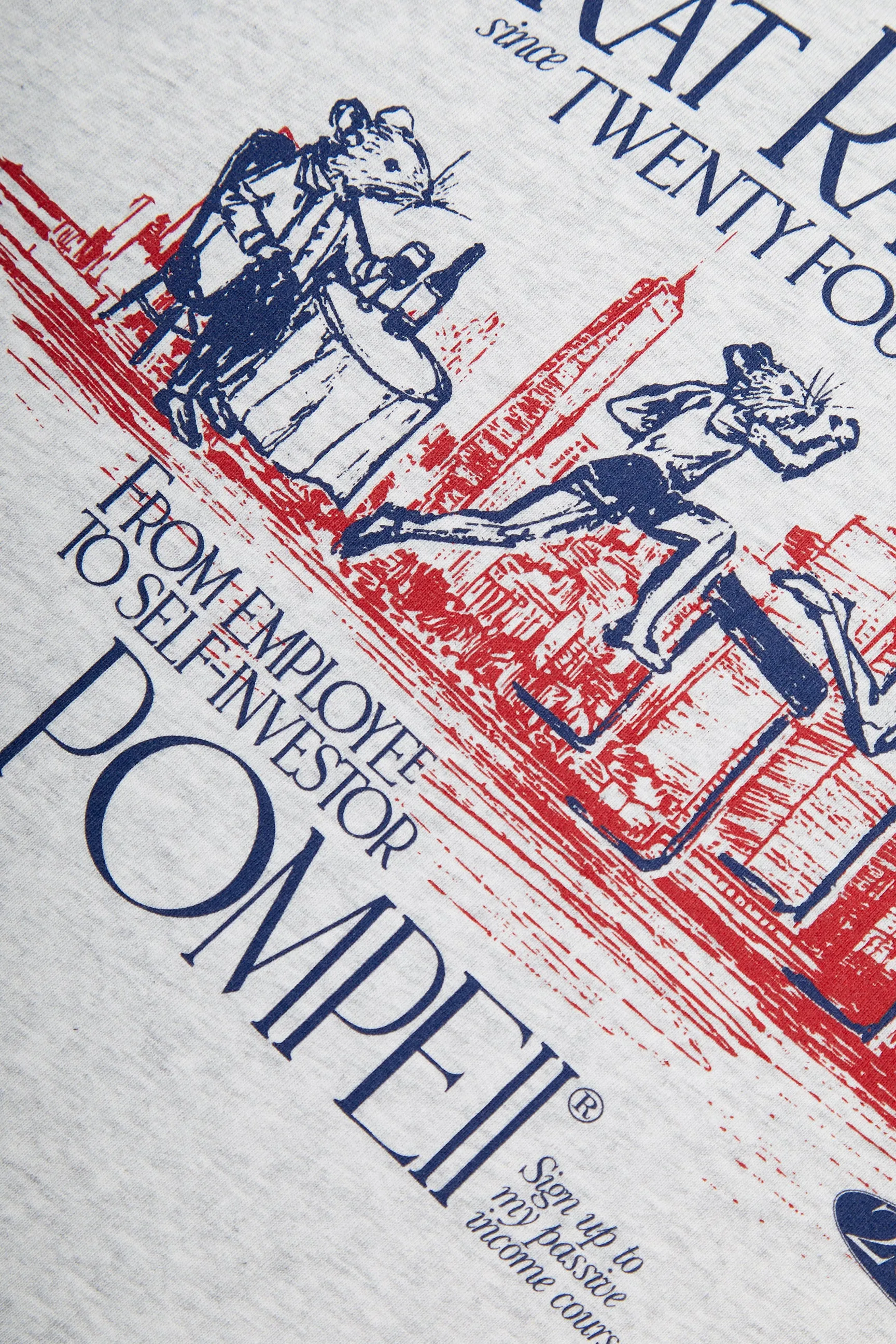 RAT RACE RETRO GREY TEE sold by Pompeii product image thumbnail 3