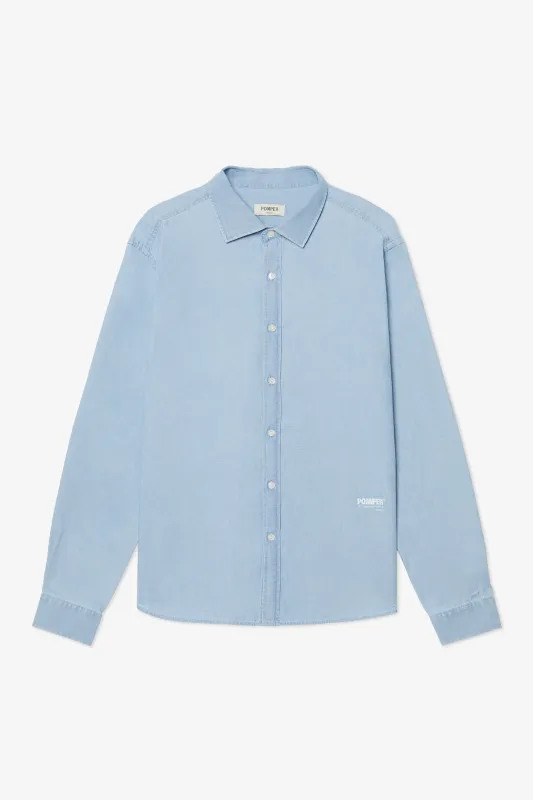 POMPEII INDIGO OXFORD SHIRT made by Pompeii