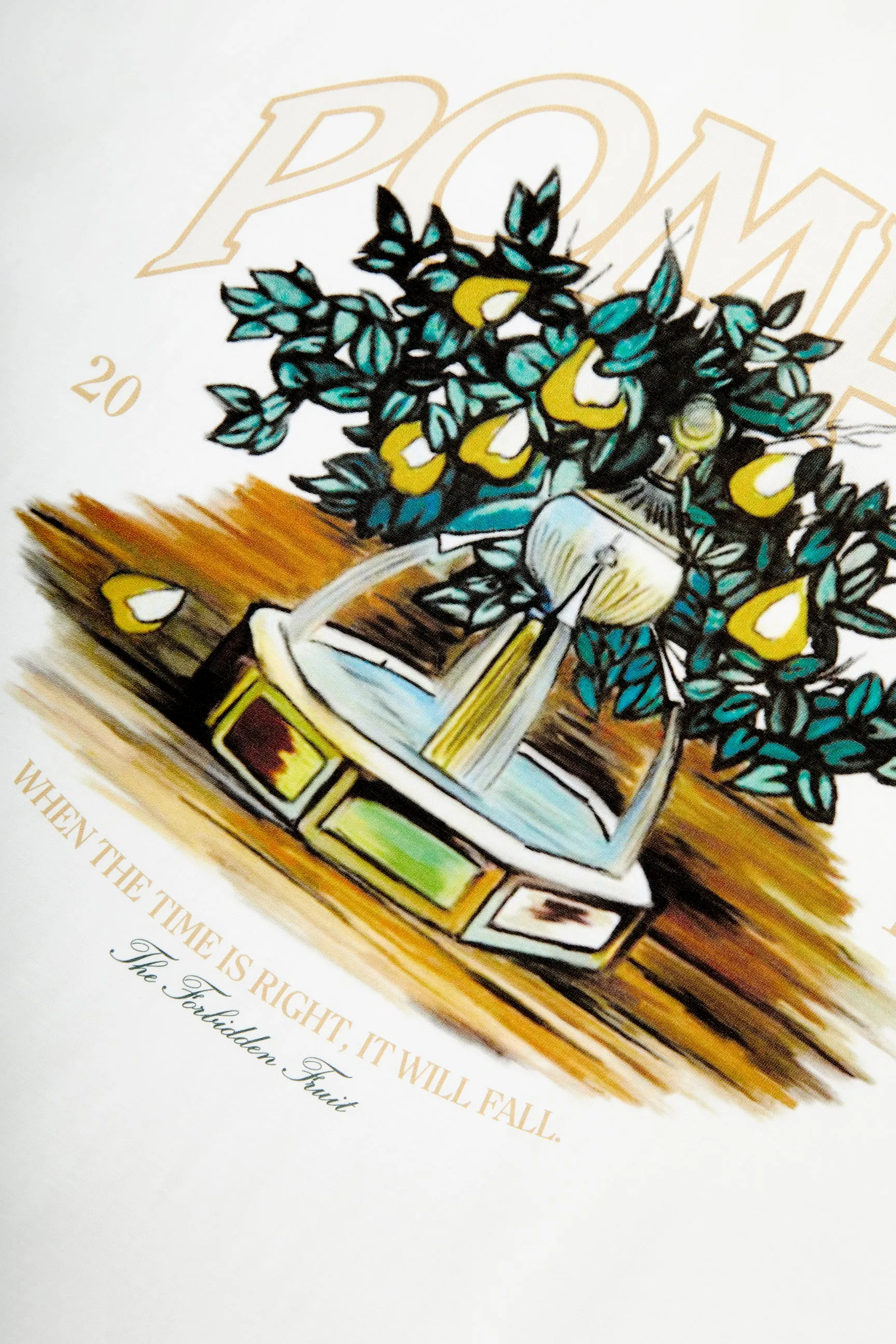 FOUNTAIN WHITE REGULAR GRAPHIC TEE sold by Pompeii product image thumbnail 4