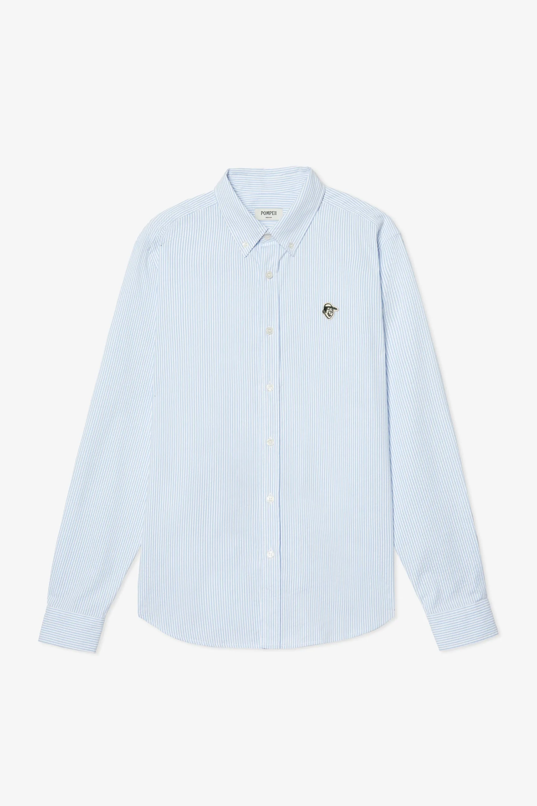 EMILIO SEERSUCKER LIGHT BLUE SHIRT sold by Pompeii