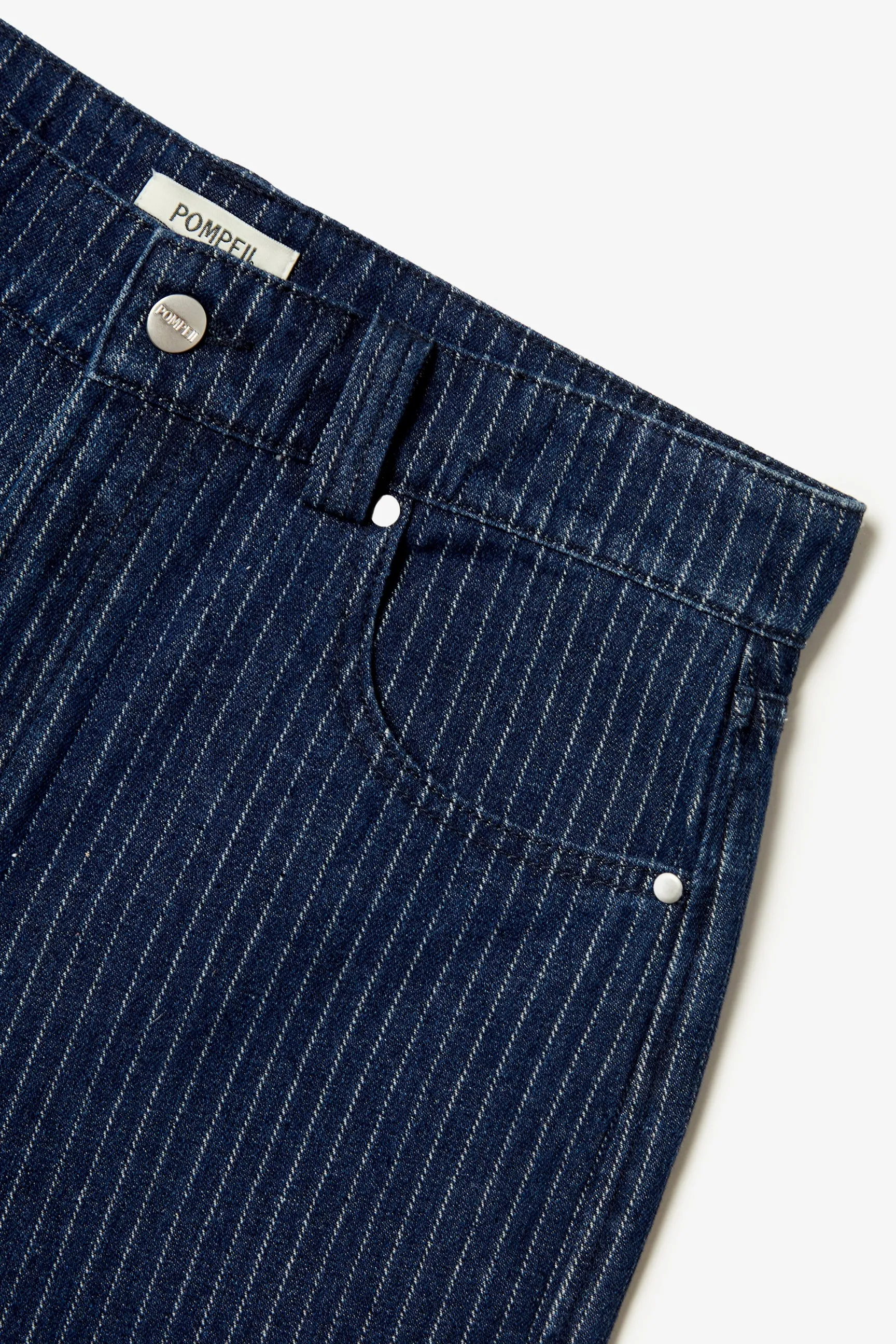 NAVY STRIPED 5 - POCKET DENIM sold by Pompeii product image thumbnail 3