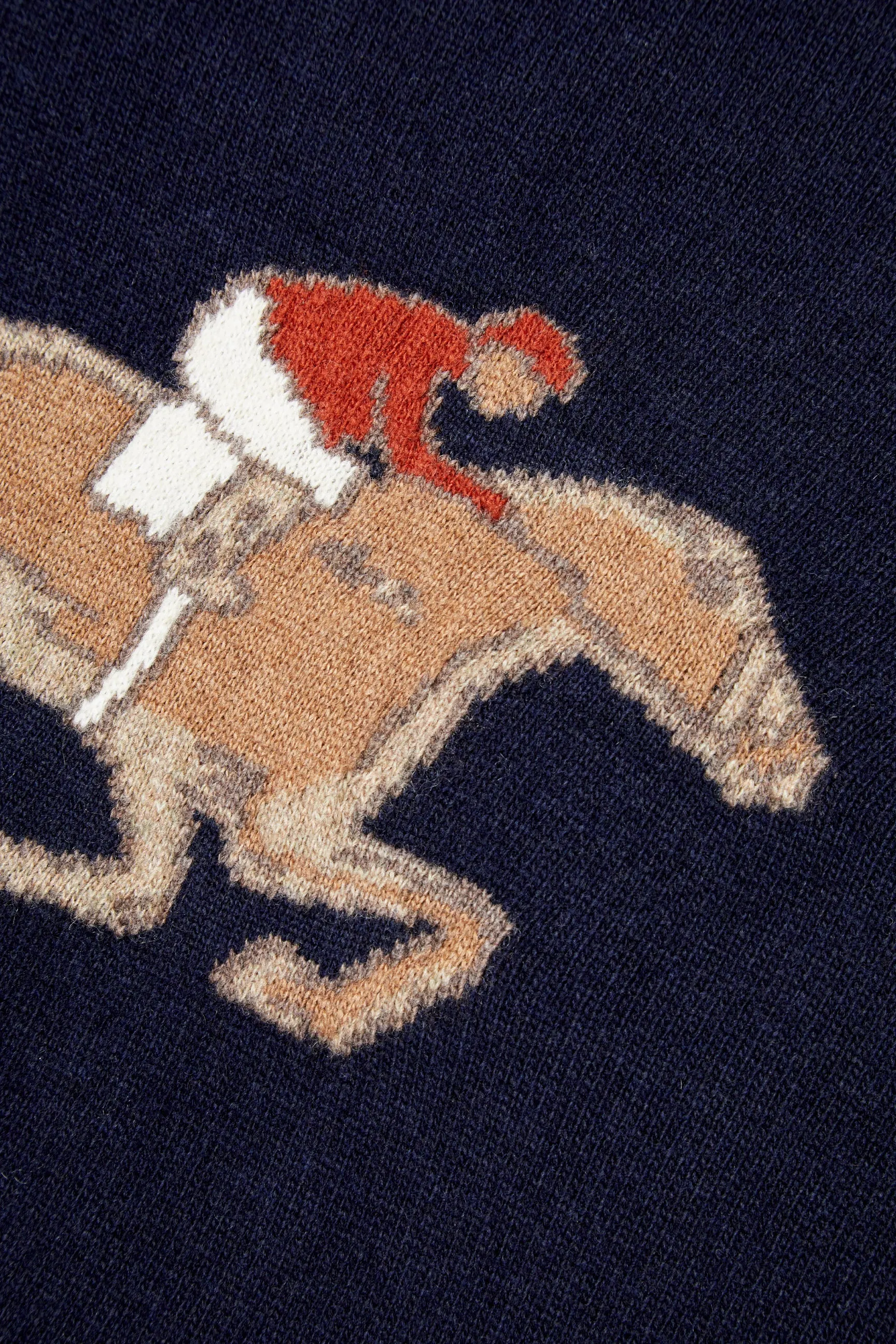 EQUESTRIAN NAVY KNIT SWEATER sold by Pompeii product image thumbnail 5