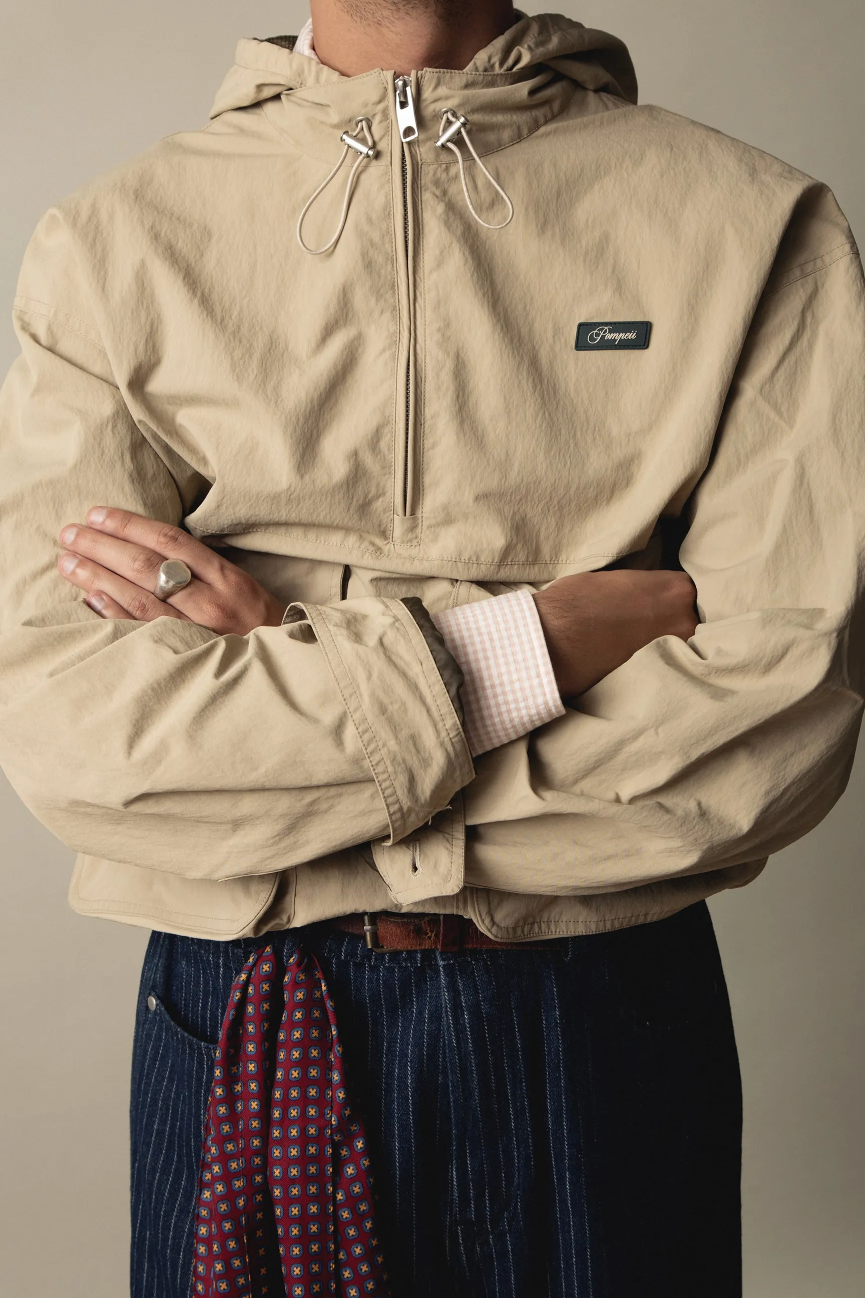 CREAM TECHNICAL WINDBREAKER sold by Pompeii product image thumbnail 2