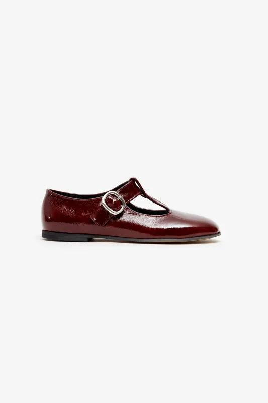 NARA PATENT LEATHER MAROON sold by Pompeii
