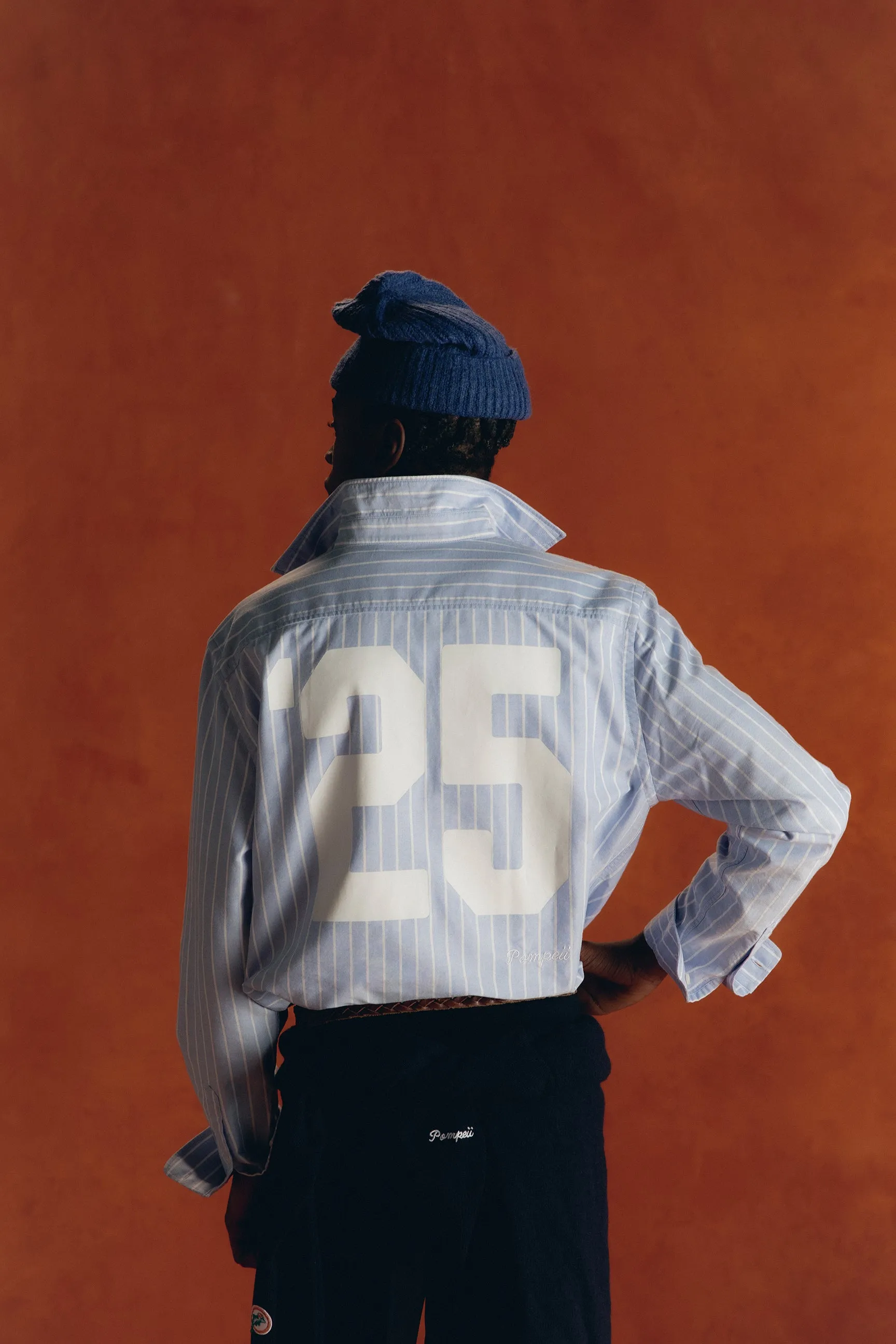 MATCH BLUE STRIPE REGULAR SHIRT sold by Pompeii product image thumbnail 4