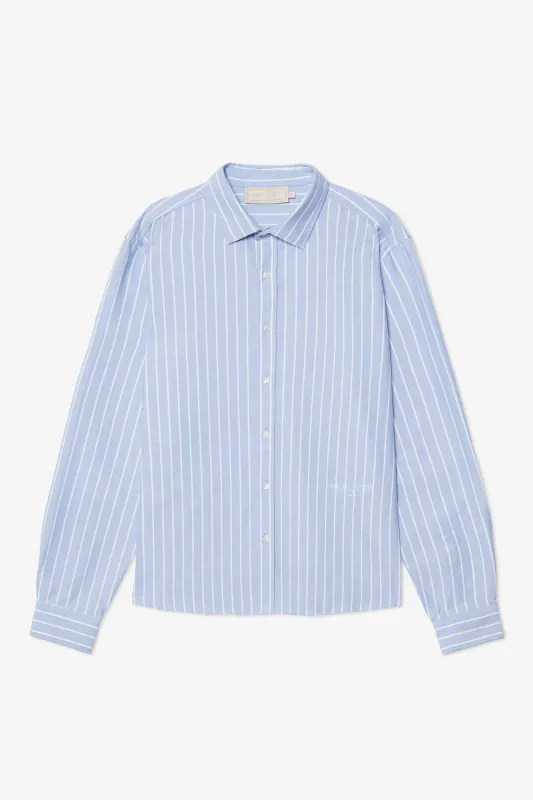 MATCH BLUE STRIPE REGULAR SHIRT sold by Pompeii