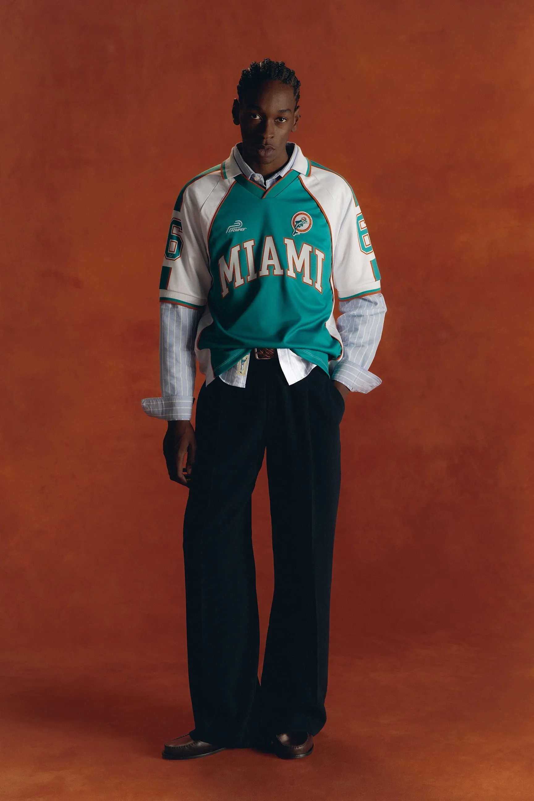 MIAMI DOLPHINS FOOTBALL JERSEY sold by Pompeii product image thumbnail 3
