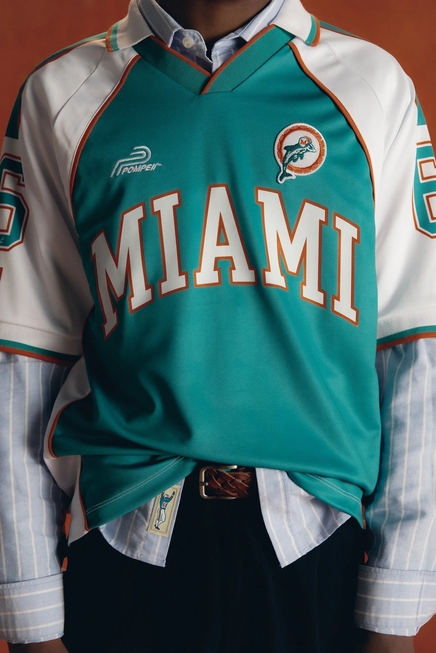 MIAMI DOLPHINS FOOTBALL JERSEY sold by Pompeii product image thumbnail 2