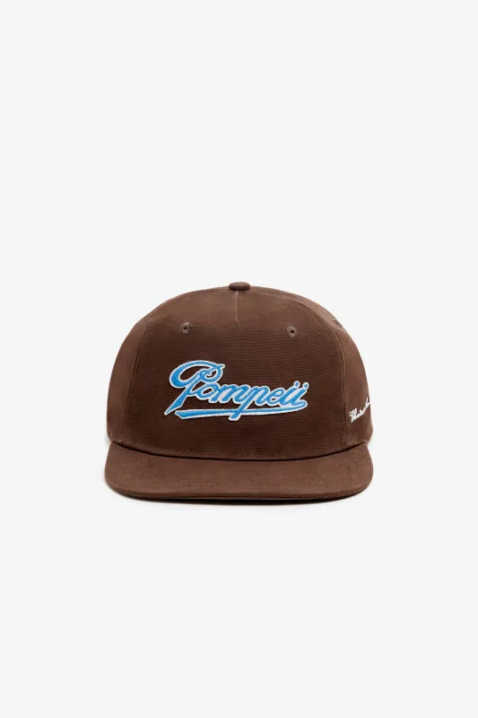 POMPEII CANVAS CHOCOLATE CAP made by Pompeii