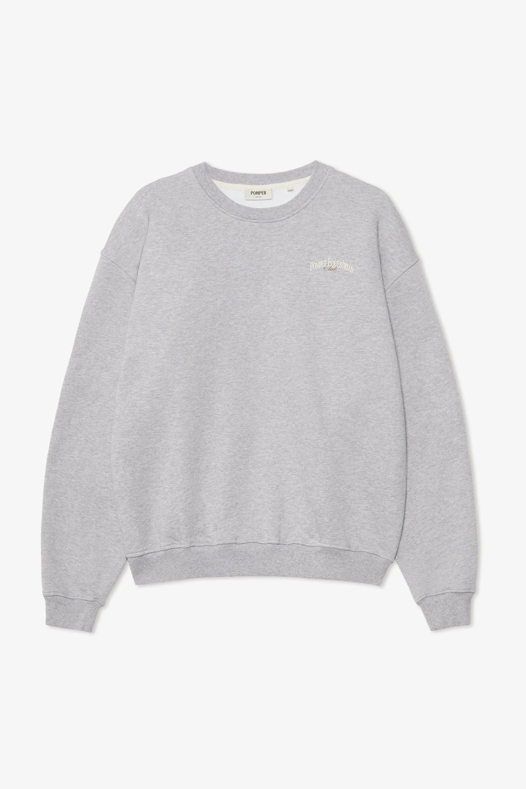 POMPEII EQUESTRIAN CLASSIC GRAY RELAXED CREW NECK sold by Pompeii product image thumbnail 2