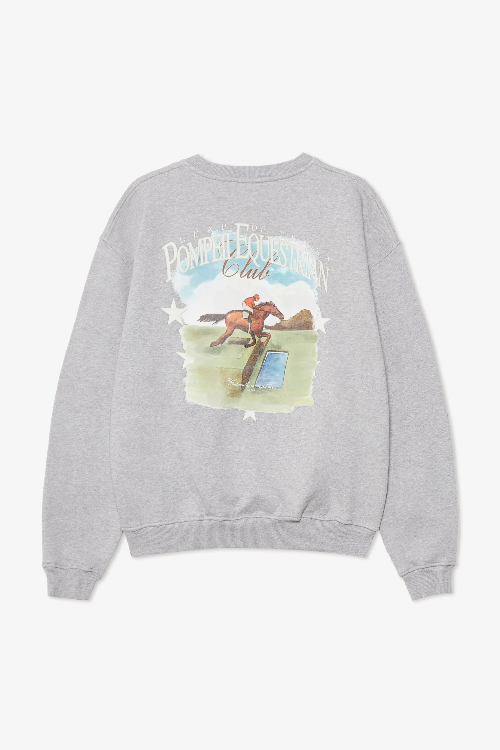POMPEII EQUESTRIAN CLASSIC GRAY RELAXED CREW NECK sold by Pompeii