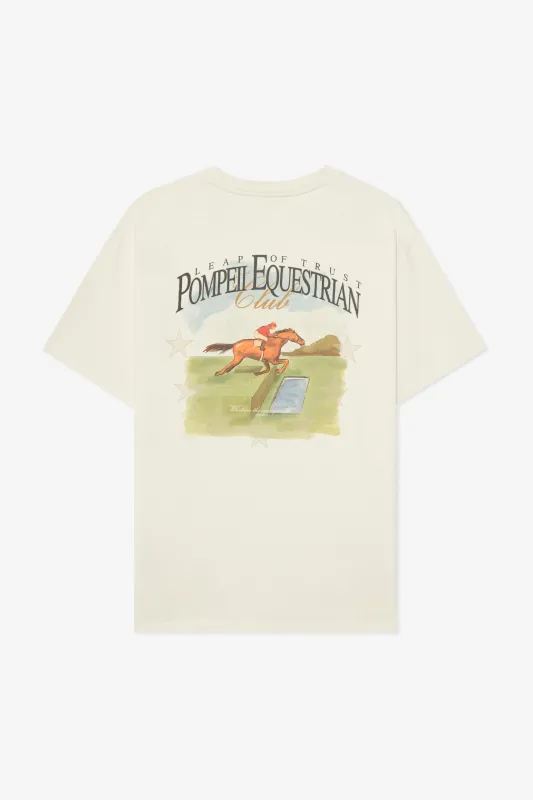 POMPEII EQUESTRIAN CREAM TEE sold by Pompeii