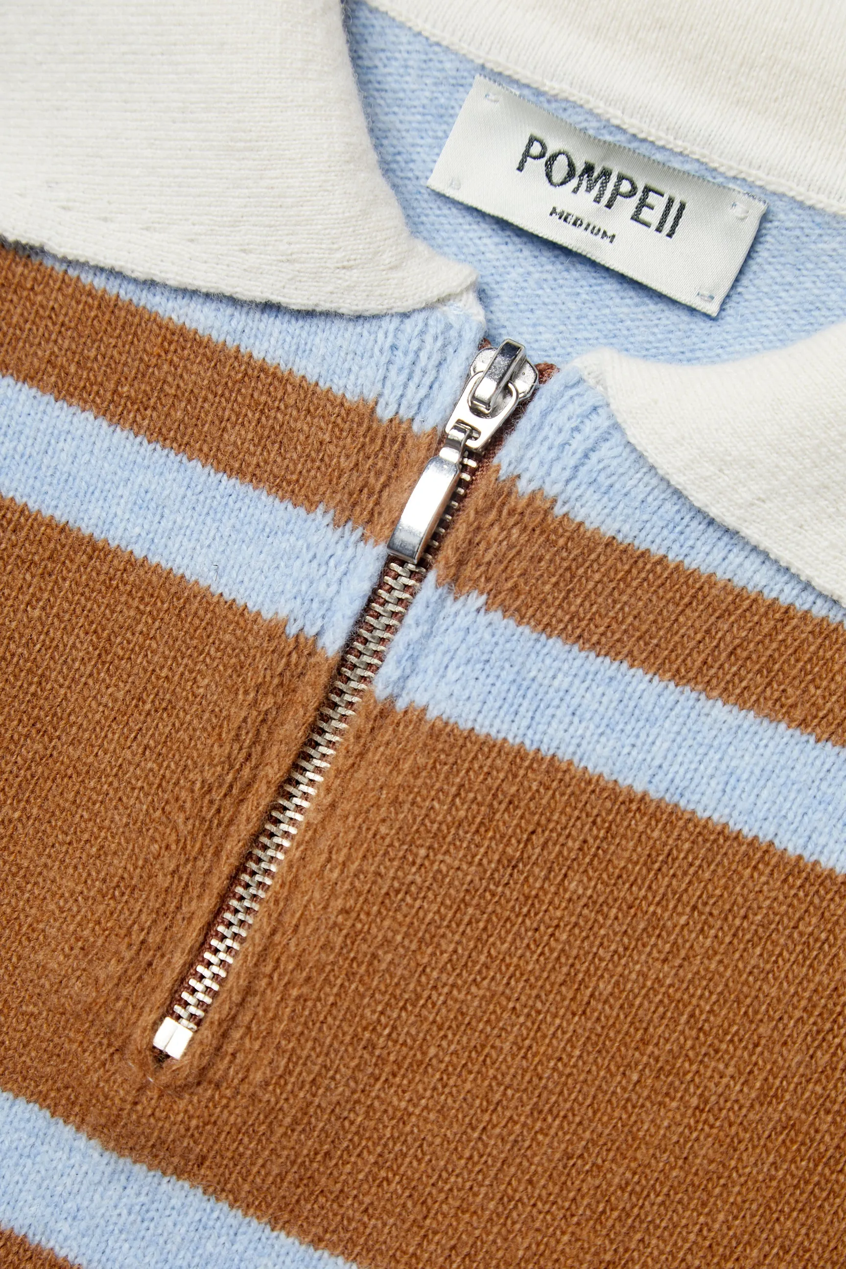 RUGBY BROWN KNIT POLO SHIRT sold by Pompeii product image thumbnail 4