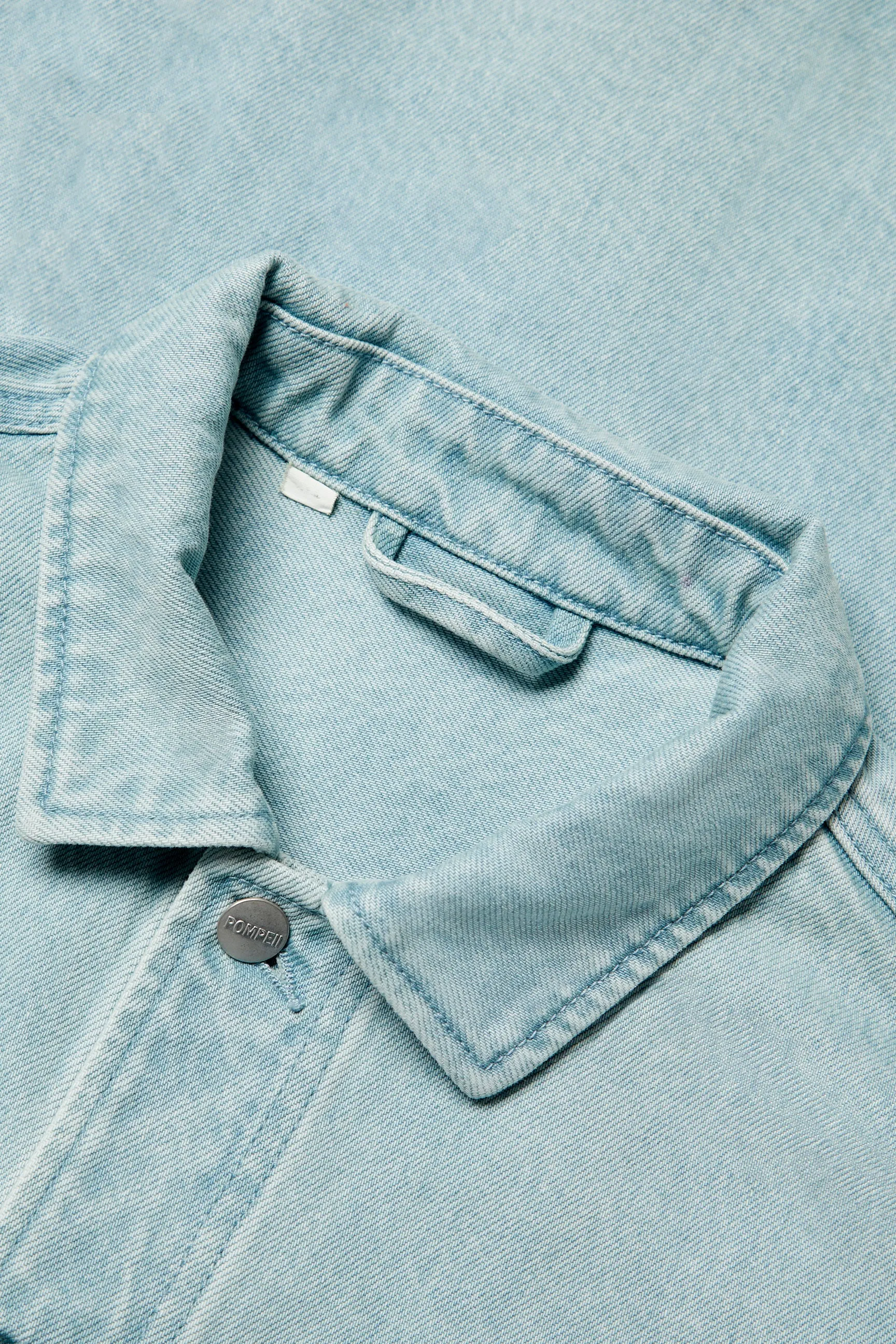 Vintage Indigo Denim Chore Jacket sold by Pompeii product image thumbnail 3