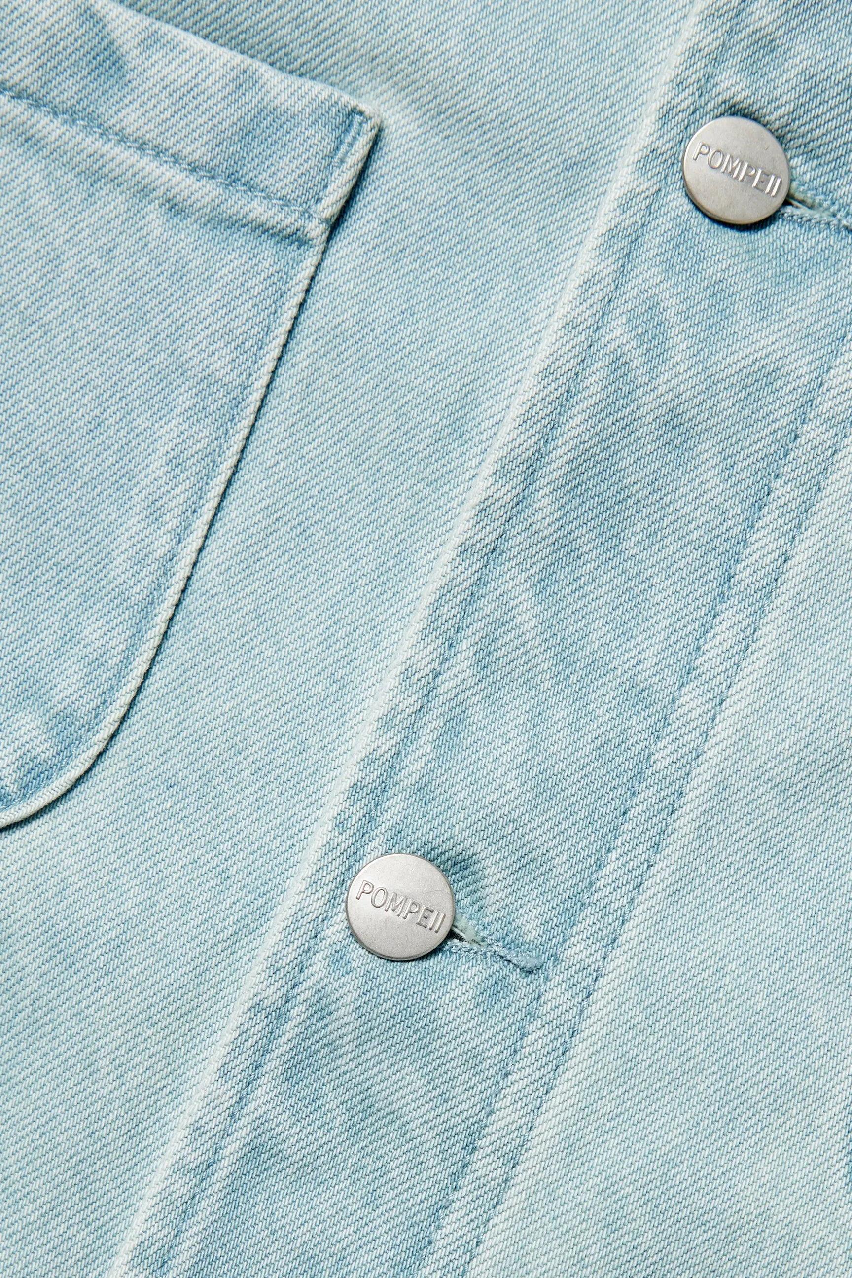 Vintage Indigo Denim Chore Jacket sold by Pompeii product image thumbnail 4
