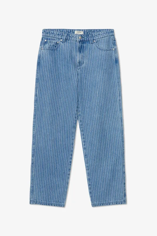 Pinstripe Classic Wash Denim made by Pompeii