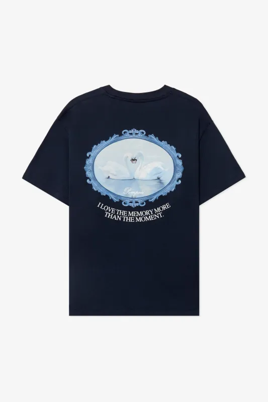 NAVY SWANS TEE made by Pompeii