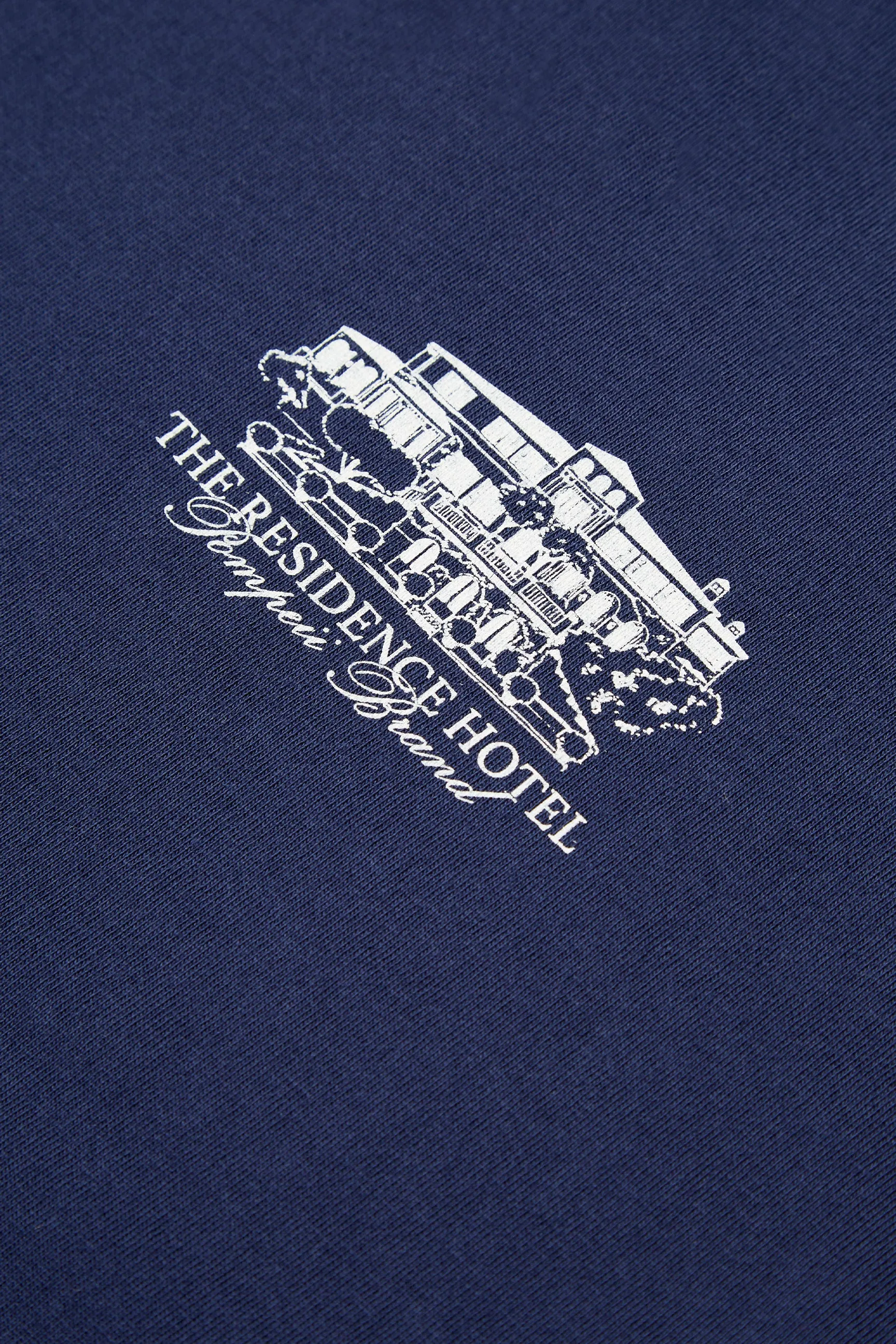 NAVY HOTEL NOTE GRAPHIC TEE sold by Pompeii product image thumbnail 2