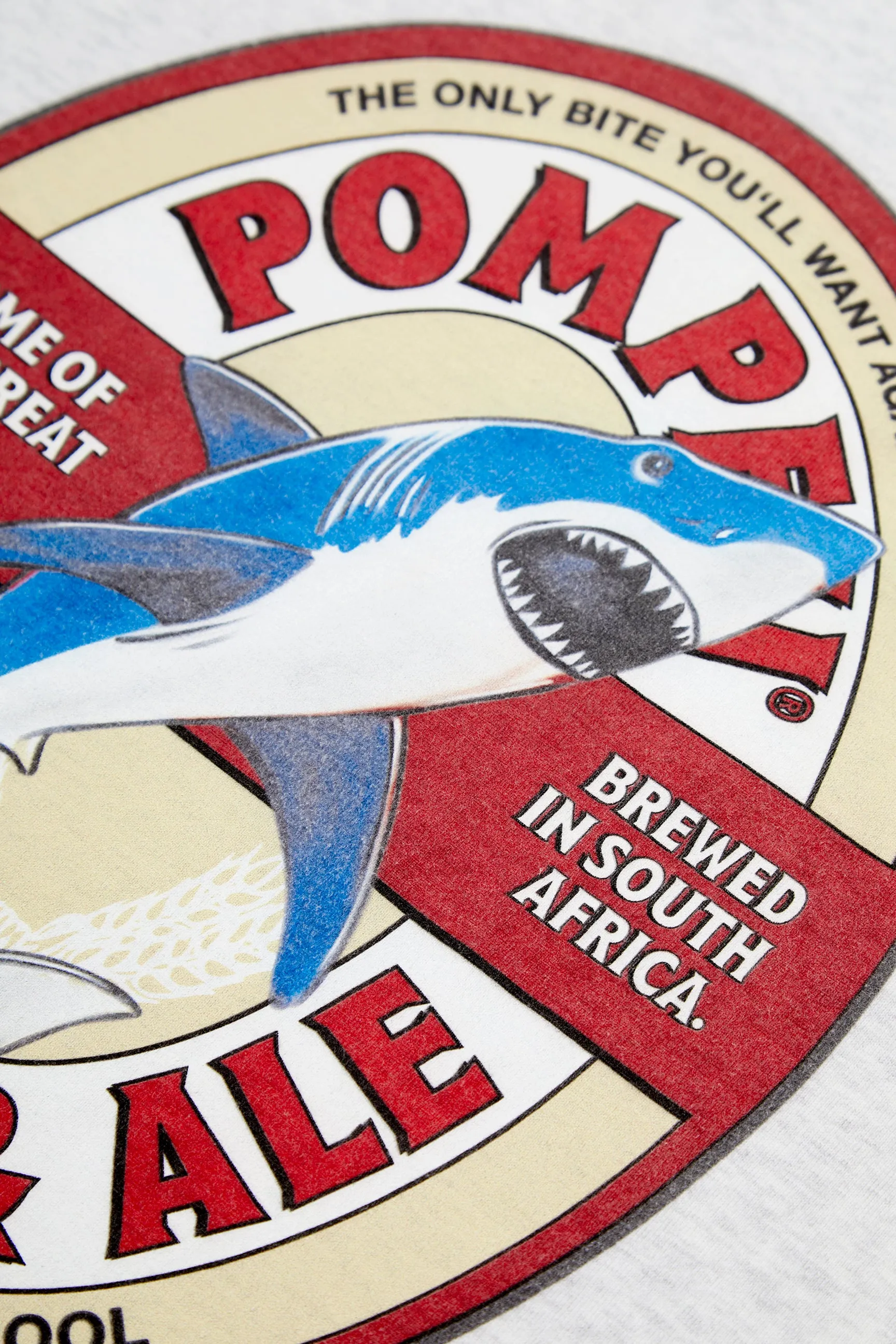 LIGHT GREY MELANGE POMPEII BEER TEE sold by Pompeii product image thumbnail 4