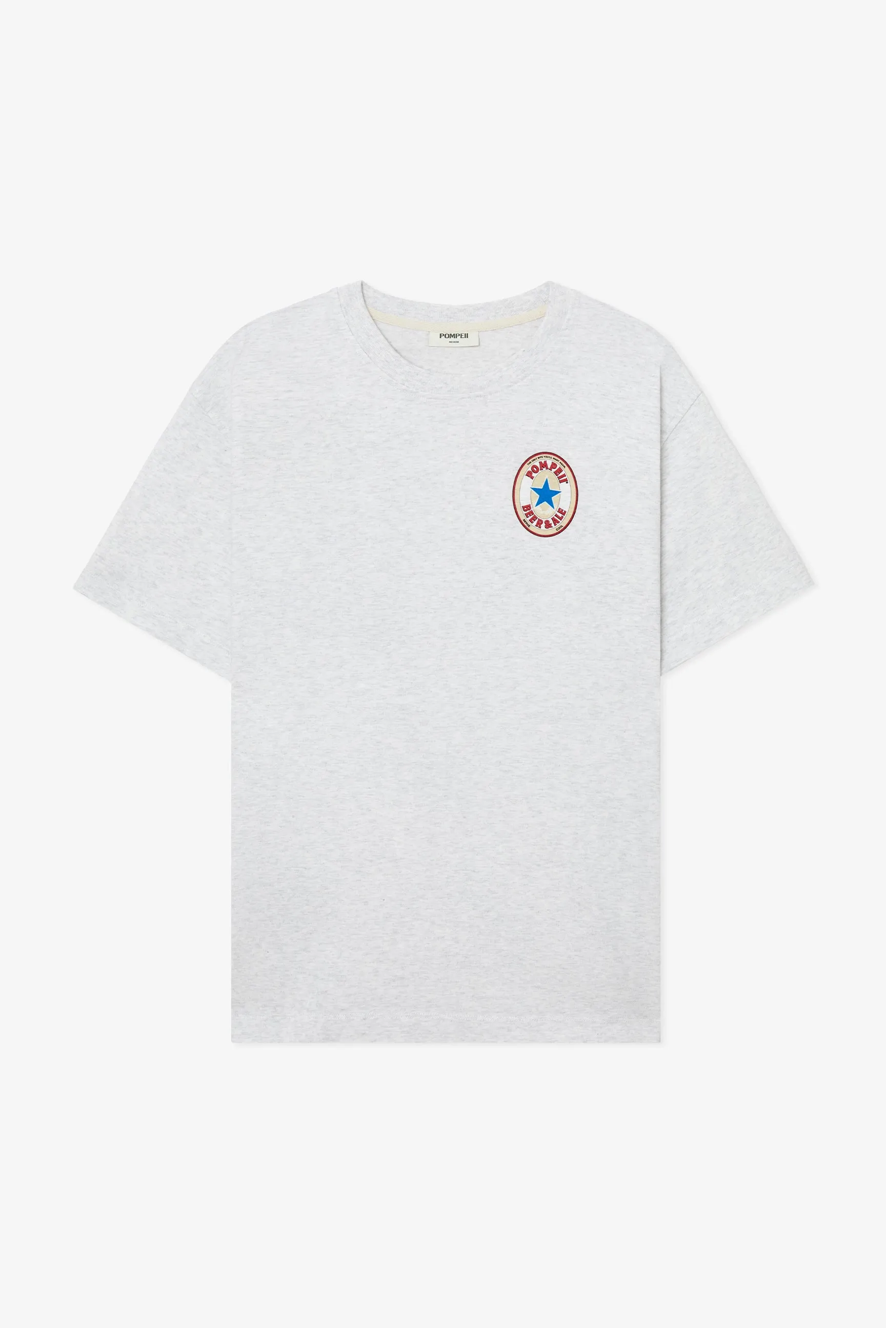LIGHT GREY MELANGE POMPEII BEER TEE sold by Pompeii product image thumbnail 2