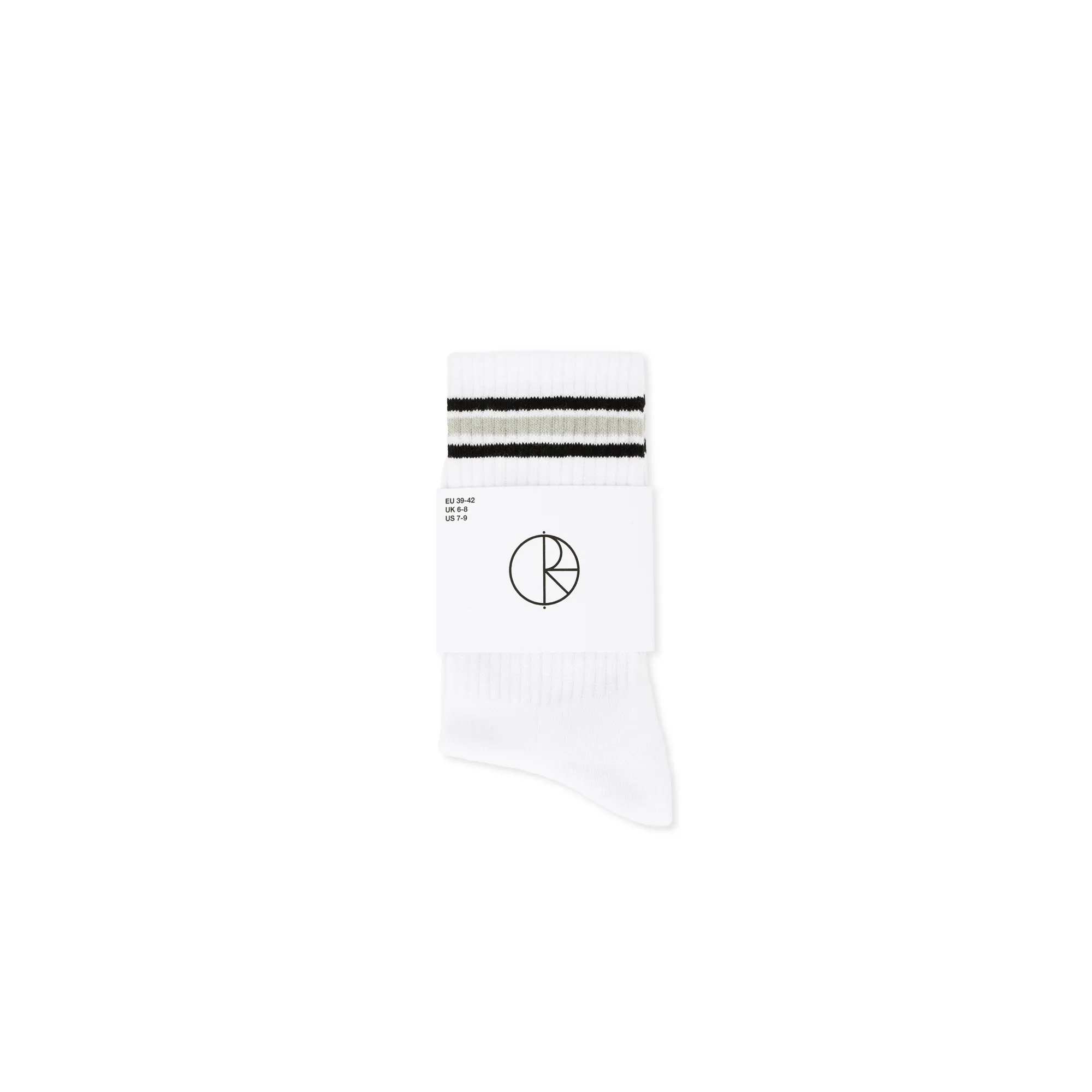 Rib Socks | Stripe - White / Black sold by Polar Skate product image thumbnail 2