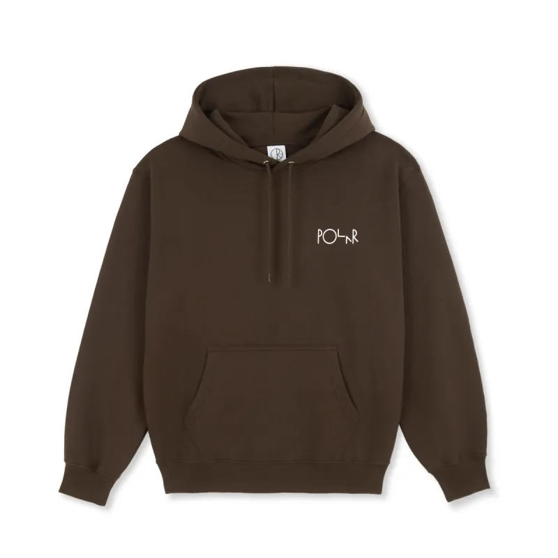 Dave Hoodie | Stroke Logo - Chocolate sold by Polar Skate