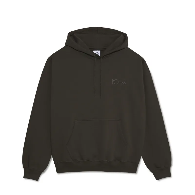 Dave Hoodie | Stroke Logo - Dirty Black sold by Polar Skate