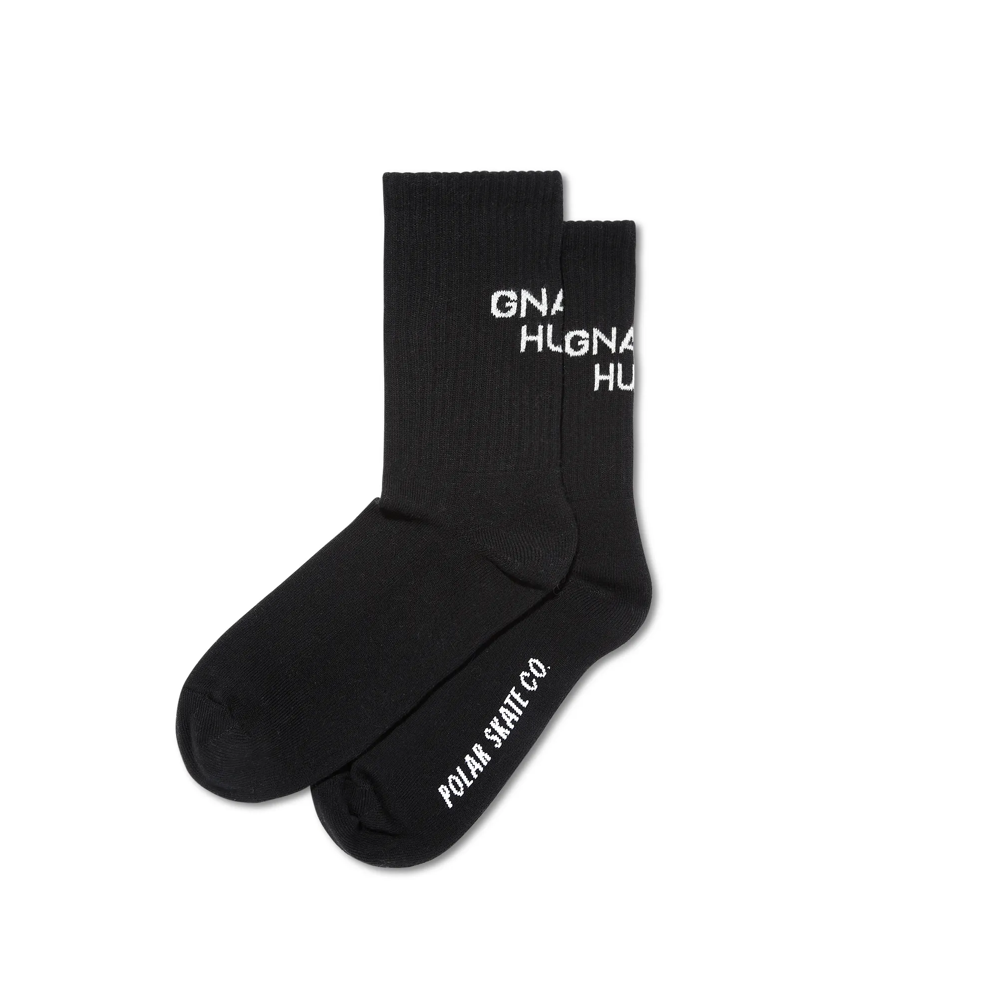Rib Socks | Gnarly Huh! - Black sold by Polar Skate