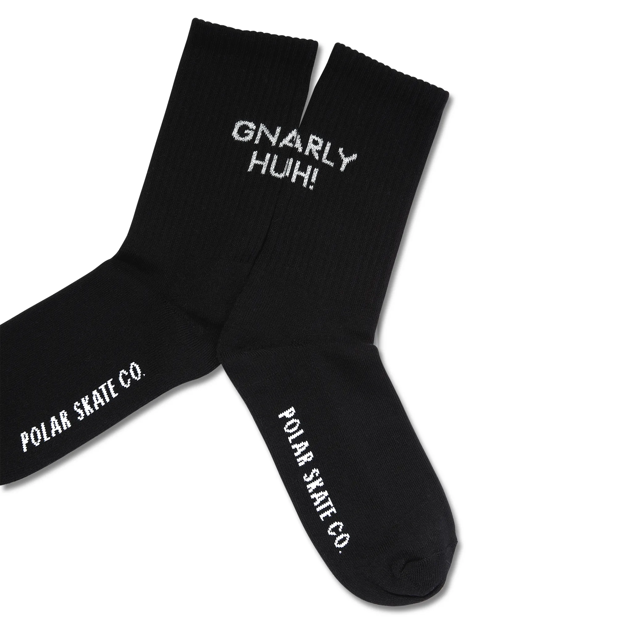 Rib Socks | Gnarly Huh! - Black sold by Polar Skate product image thumbnail 3