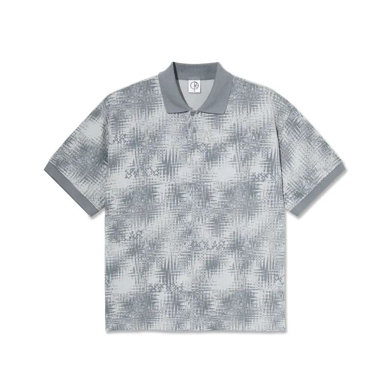 Surf Polo Shirt | Scribble - Silver sold by Polar Skate