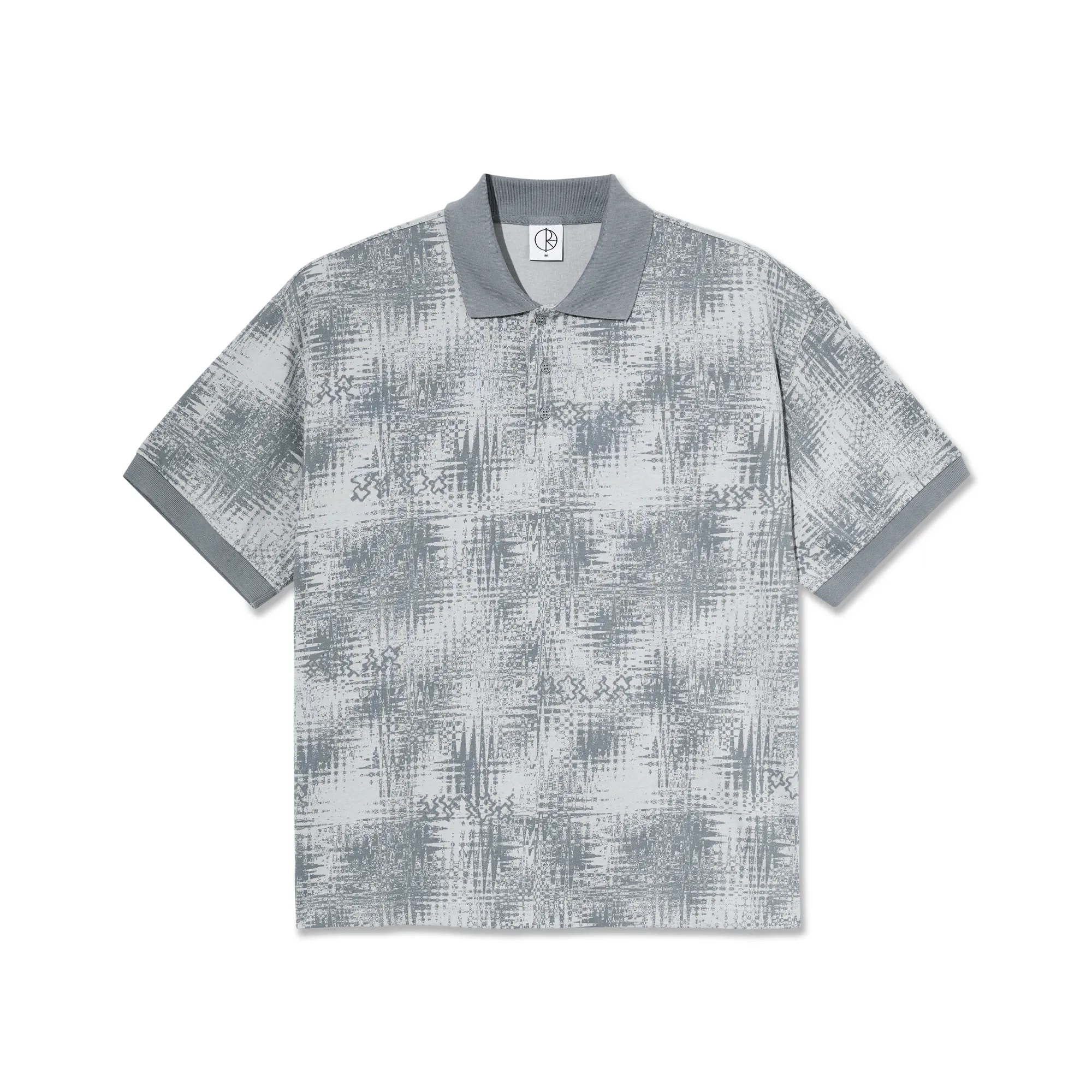 Surf Polo Shirt | Scribble - Silver sold by Polar Skate